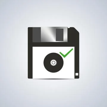 Icon successful write, vector illustration. Stock Illustration
