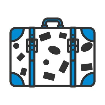 Icon Of Suitcase Stock Illustration