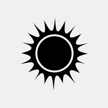 Icon sunny. Weather elements symbol. Icons in glyph style. Good for prints,.. Stockillustratie