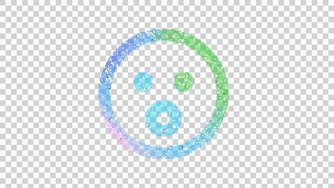 Icon surprise is made up of LED square shapes. There are bright diodes and there Stock Illustration