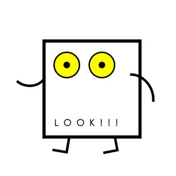 Icon surprised face Stock Illustration