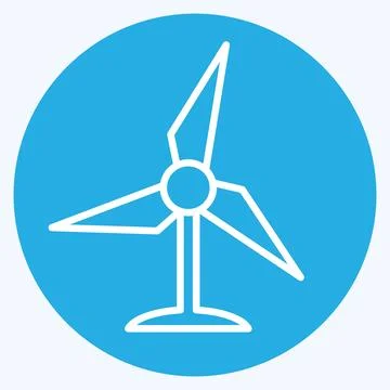 Icon Sustainable Development. related to Development symbol. blue eyes style Stock Illustration