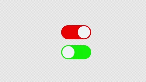 On Off Icon switch buttons concept icon animation with alpha channel 動画素材 277182659