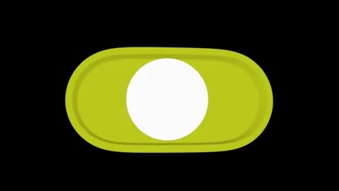 On Off Icon switch slide buttons concept 3d loop animation video with alpha.. Stock Footage 303055689