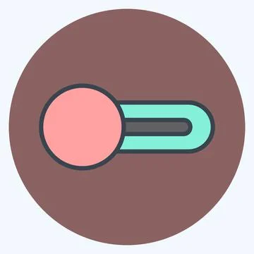 Icon Switch Off. suitable for web interface symbol. color mate style. simple  Illustrazione stock