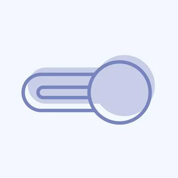 Icon Switch On. suitable for web interface symbol. two tone style. simple des Stock Illustration