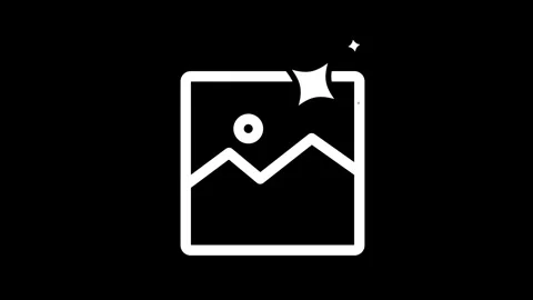 Icon symbol ai generate animated image icon logo ai image creation 4k loopi.. Stock Footage 321437293