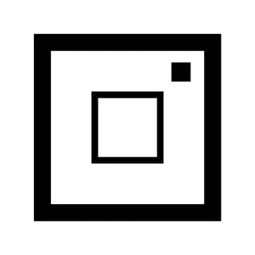 Icon symbol of the flat design of the camera for the photographe Illustrazione stock