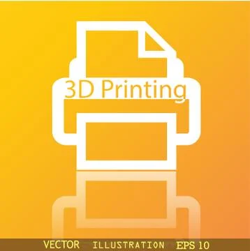 Icon symbol Flat modern web design with reflection and space for your text. V Stock Illustration