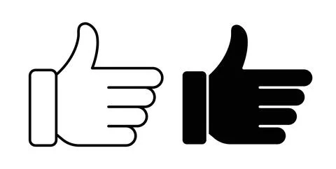 Like icon symbol. Flat Vector illustration Stock Illustration