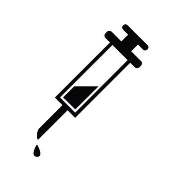 Icon Syringe needle on lab, vector ESP10 Stock Illustration
