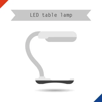 Icon table LED phytolamp Stock Illustration