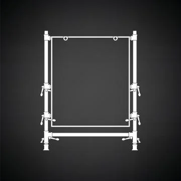 Icon of table for object photography Stock Illustration