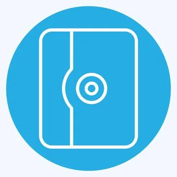 Icon Tablet Case. related to Computer symbol. blue eyes style. simple desig.. Stockillustratie