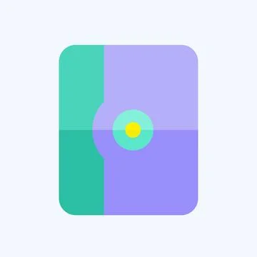 Icon Tablet Case. related to Computer symbol. flat style. simple design edi.. Stockillustratie