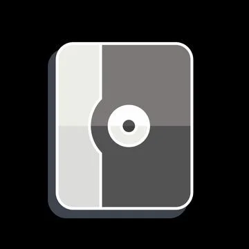 Icon Tablet Case. related to Computer symbol. glossy style. simple design e.. Stockillustratie