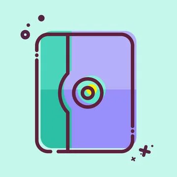 Icon Tablet Case. related to Computer symbol. MBE style. simple design edit.. Stockillustratie