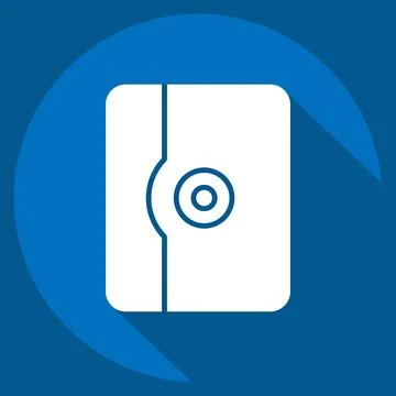 Icon Tablet Case. related to Computer symbol. long shadow style. simple des.. Stockillustratie