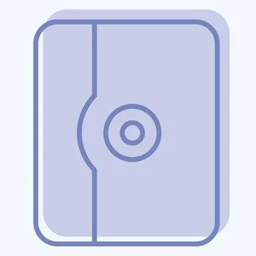 Icon Tablet Case. related to Computer symbol. two tone style. simple design.. Stockillustratie