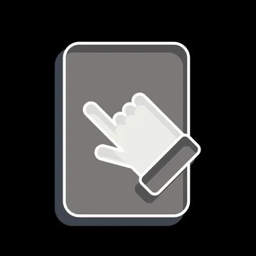 Icon Tablet Pad. related to Computer symbol. glossy style. simple design ed.. Stock-Illustration