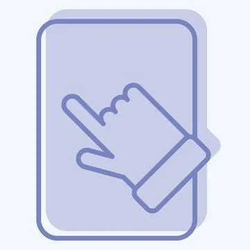 Icon Tablet Pad. related to Computer symbol. two tone style. simple design .. Stock-Illustration