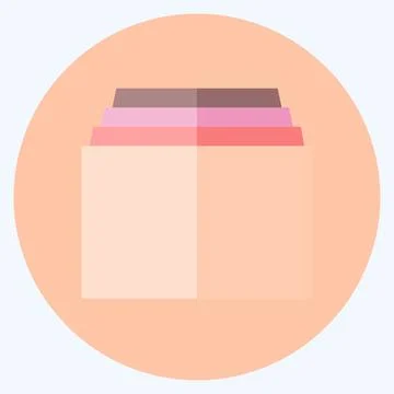 Icon Tabs. suitable for web interface symbol. flat style. simple design edita Stock Illustration
