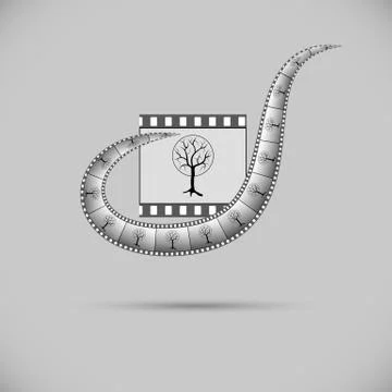 Icon of tape for video Stock Illustration