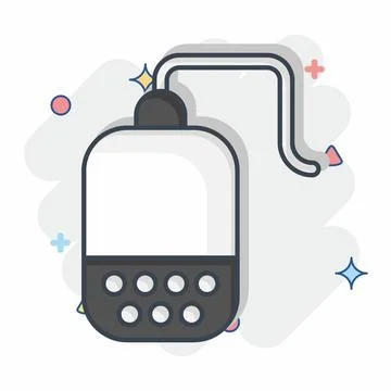 Icon Tea Infuser. related to Tea symbol. comic style. simple design editabl.. Stock Illustration