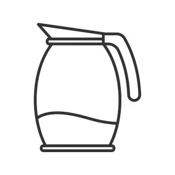Icon of a teapot or jug. Vector stock illustration isolated on white backgrou Stock Illustration