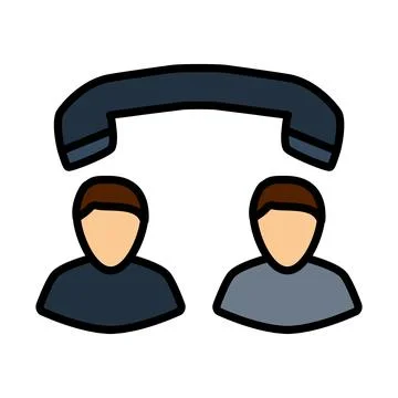 Icon Of Telephone Conversation イラスト素材