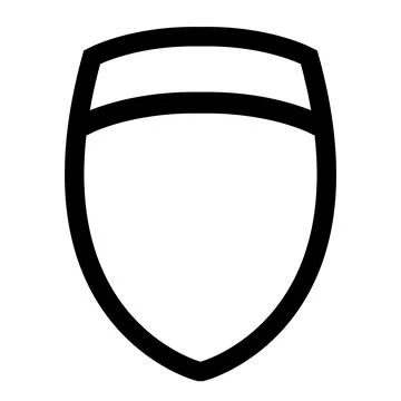 Icon template data protection shield for the logo Stock Illustration