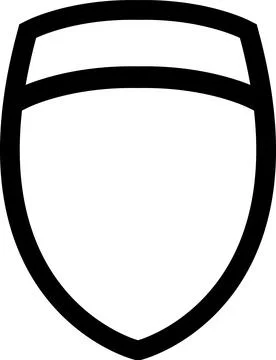 Icon template data protection shield for the logo Stock Illustration