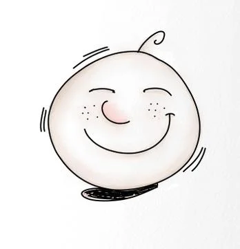 Icon, tender with smile Stock Illustration