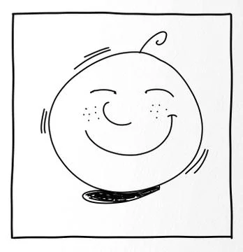 Icon, tender with smile Stock Illustration