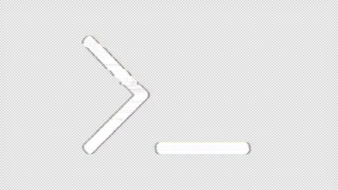 Icon terminal is distorted. Glitch. Noise, chromatic aberration, geometric 動画素材 304799730