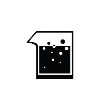 Icon test beaker lab,vector ESP10 Stock Illustration