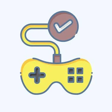 Icon Testing. related to Art and Media symbol. doodle style. simple design .. Stock Illustration