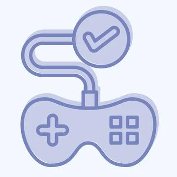 Icon Testing. related to Art and Media symbol. two tone style. simple desig.. Stock Illustration
