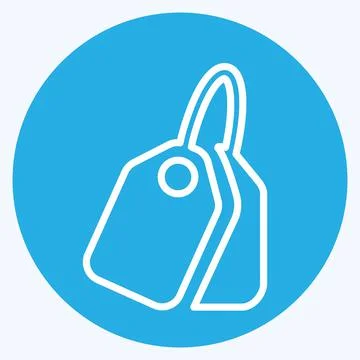 Icon Textile Sample - Blue Eyes Style,Simple illustration,Editable stroke 스톡 일러스트