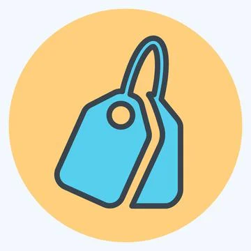 Icon Textile Sample - Color Mate Style,Simple illustration,Editable stroke Illustrazione stock