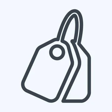Icon Textile Sample - Line Style,Simple illustration,Editable stroke Illustrazione stock