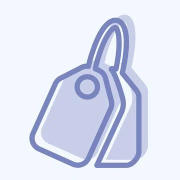 Icon Textile Sample - Two Tone Style,Simple illustration,Editable stroke Ilustración de archivo