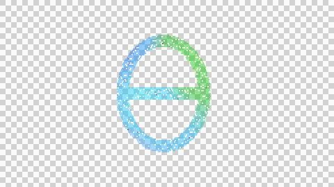 Icon theta is made up of LED square shapes. There are bright diodes and there Stock Illustration