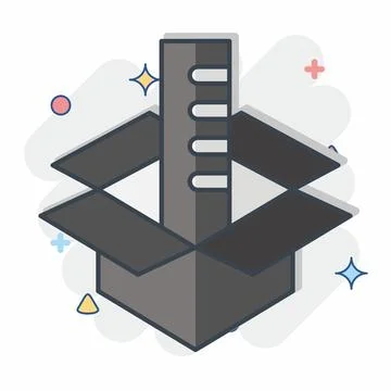 Icon Think Different. related to Art and Media symbol. comic style. simple .. Stock Illustration