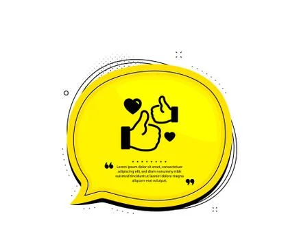 Like icon. Thumbs up sign. Vector Stock Illustration