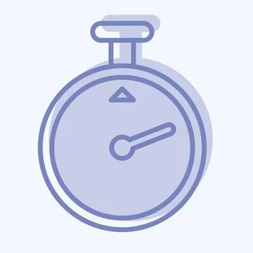 Icon Timer. related to Laundry symbol. two tone style. simple design editable 스톡 일러스트