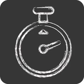 Icon Timer. related to Laundry symbol. chalk Style. simple design editable... Stock Illustration