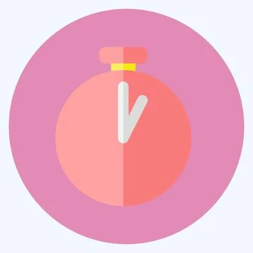 Icon Timer. suitable for Photo Editing symbol. flat style. simple design edit Stock Illustration