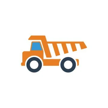 Icon of tipper Stock Illustration