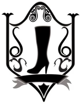 Icon title boots. Stock Illustration